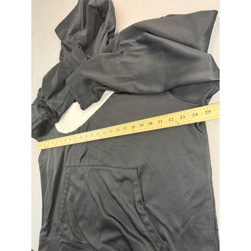 Nike Dri-FIT Mens Large Black Oversized Swoosh Graphic Hoodie Sweatshirt - Picture 5 of 7